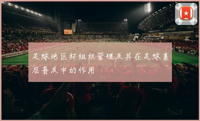 足球地区杯组织管理及其在足球基层普及中的作用